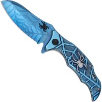 Haller Taschenmesser blue Spider Einhand