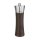Zassenhaus Set Augsburg 18 cm Pfeffermühle Nussbaum dunkel & Salzmühle Buche weiß