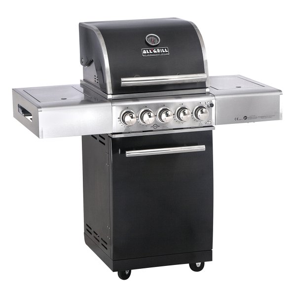 Allgrill De-Luxe Top-Line Gasgrill Chef S Black Volledelstahl mit Airsystem