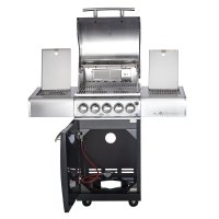 Allgrill De-Luxe Top-Line Gasgrill Chef S Black Volledelstahl mit Airsystem