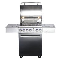 Allgrill De-Luxe Top-Line Gasgrill Chef M Black Volledelstahl mit Airsystem