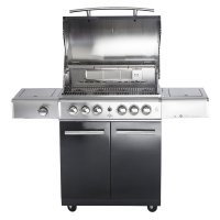 Allgrill De-Luxe Top-Line Gasgrill CHEF L Black Volledelstahl mit Airsystem