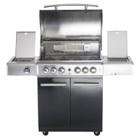 Allgrill De-Luxe Top-Line Gasgrill CHEF L Black Volledelstahl mit Airsystem