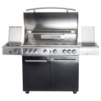 Allgrill De-Luxe Top-Line Gasgrill CHEF XL Black Volledelstahl mit Airsystem