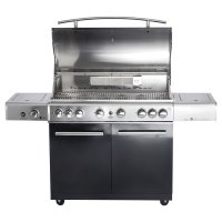 Allgrill De-Luxe Top-Line Gasgrill CHEF XL Black Volledelstahl mit Airsystem