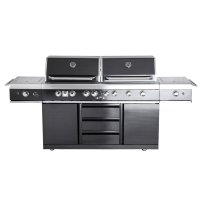 Allgrill Gasgrill Extrem light Black Volledelstahl Airsystem