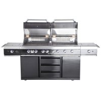 Allgrill Gasgrill Extrem light Black Volledelstahl Airsystem