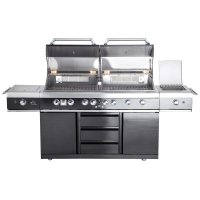 Allgrill Gasgrill Extrem light Black Volledelstahl Airsystem