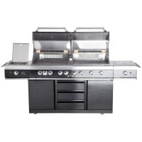 Allgrill Gasgrill Extrem light Black Volledelstahl Airsystem