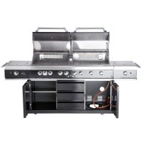 Allgrill Gasgrill Extrem light Black Volledelstahl Airsystem
