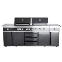 Allgrill Gasgrill Extrem Black Volledelstahl Airsystem