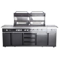 Allgrill Gasgrill Extrem Black Volledelstahl Airsystem