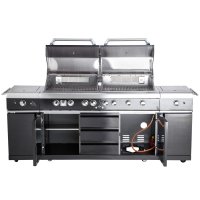 Allgrill Gasgrill Extrem Black Volledelstahl Airsystem