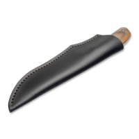 Manly Blaze D2 Walnut Outdoormesser mit Lederscheide