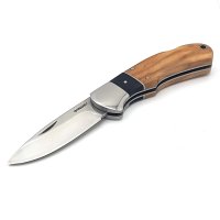 Haller Taschenmesser Olivenholz/Micarta Back Lock