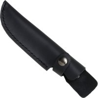 Haller Damastmesser Olivenholz mit Lederscheide