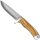 Haller Damastmesser Olivenholz mit Lederscheide