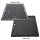Allgrill® DE-LUXE Black-Line Volledelstahl Gasgrill CHEF L Set mit 1/2 Gussgrillplatte und Wetterschutzhülle