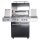 Allgrill® DE-LUXE Black-Line Volledelstahl Gasgrill CHEF L Set mit 1/2 Gussgrillplatte und Wetterschutzhülle