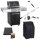 Allgrill Top-Line Gasgrill Chef S Black - Set mit Grillspieß, Grillplatte, Wetterschutzhülle, Grillbürste
