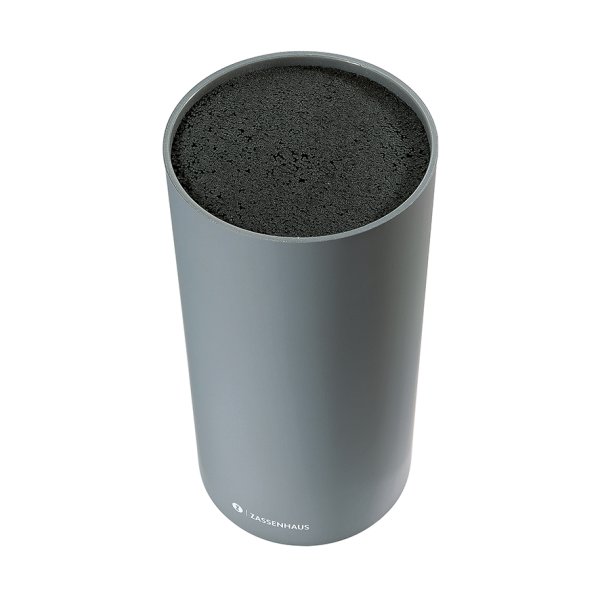 Zassenhaus Messerblock rund, universal, cool grey