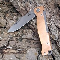 Böker Plus Atlas Copper Taschenmesser Kupfer Slipjoint Clip