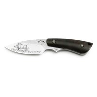 PUMA IP wildboar I Ebenholz Jagdmesser mit Lederscheide