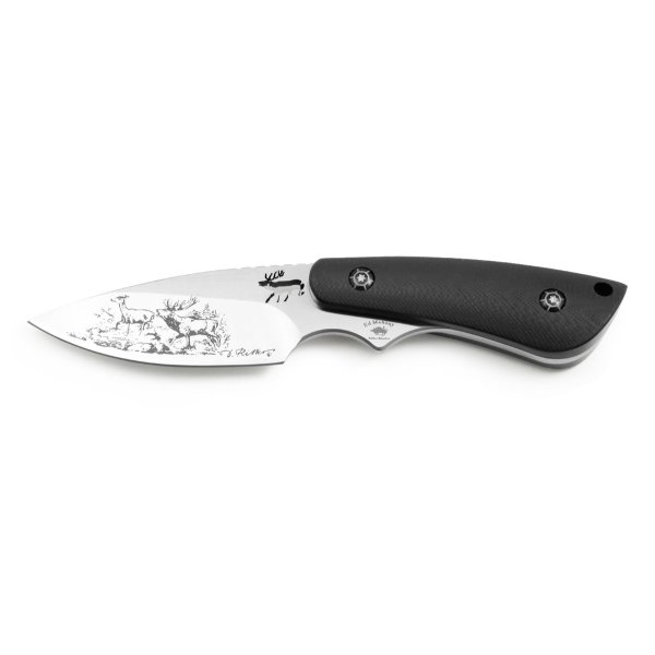 PUMA IP red deer G10 schwarz Jagdmesser mit Lederscheide