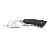 PUMA IP red deer G10 schwarz Jagdmesser mit Lederscheide