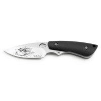PUMA IP wildboar II G10 schwarz Jagdmesser mit Lederscheide
