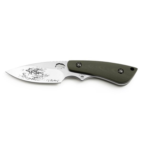 PUMA IP wildboar II G10 grün Jagdmesser mit Lederscheide