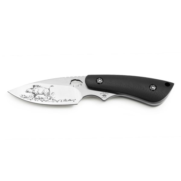 PUMA IP wildboar I G10 schwarz Jagdmesser mit Lederscheide