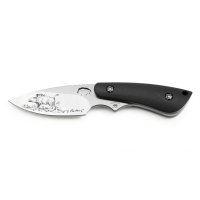 PUMA IP wildboar I G10 schwarz Jagdmesser mit Lederscheide