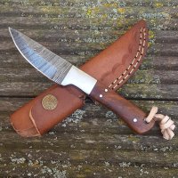 Battle Merchant Damastmesser Holzgriff
