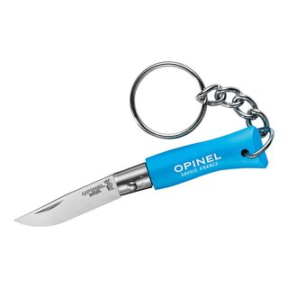 Opinel Mini Messer No 2  Schlüsselanhänger blau