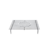 Edelstahl Geschirreinsatz (mit Loch) für Seitenkochfeld/Seitenbrenner für Allgrill Gasgrill CHEF-Serie und Allrounder M + L