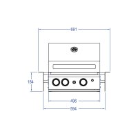 TOP-LINE - ALLGRILL CHEF S - BUILT-IN mit Air System