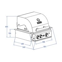 TOP-LINE - ALLGRILL CHEF S - BUILT-IN mit Air System