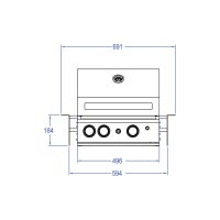 TOP-LINE - ALLGRILL CHEF M - BUILT-IN mit Air System