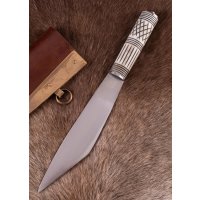 Wikinger Skramasax Saxmesser Carbon mit Knochengriff