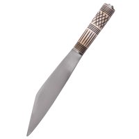 Wikinger Skramsax Saxmesser Carbon mit Knochengriff
