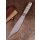 Wikinger Skramasax Saxmesser Carbon mit Knochengriff
