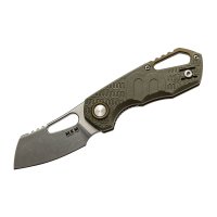 MKM Isonzo Cleaver Green Einhandmesser