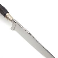 Linder Trachtenmesser Jagdätzung rostfrei poliert Gamsschlauchgriff