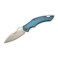 Fox Edge Sparrow, blue Aluminiumgriff Klappmesser