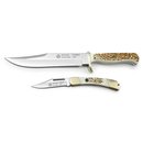 Puma SGB Bowie Whitetail POM Commando Stag 2-teilig Lederscheide