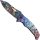 Haller Einhandmesser Nightmare Liner Lock Clip, mehrfarbig