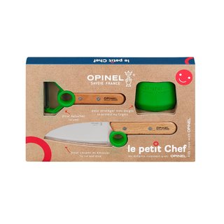 Opinel Le Petit Chef Kinder Küchenmesser Set 3-teilig grün