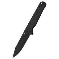 QSP Mamba V2 black stonewashed Klinge Micarta Einhandmesser