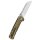 QSP Taschenmesser Penguin 2-tone satinierte Klinge bronze Titan Griff